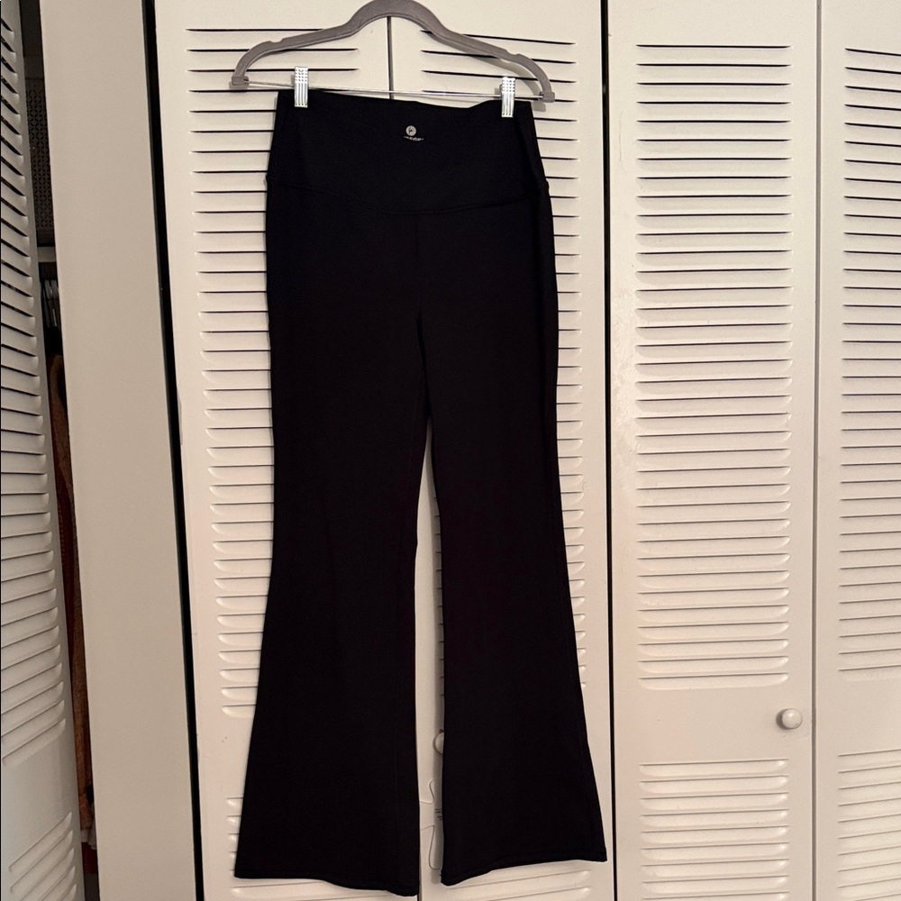 90 Degree By Reflex Black Boot Cut Flare Yoga Pants